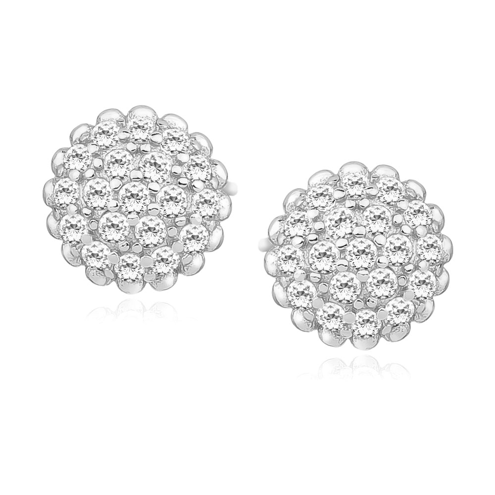 Cercei argint cu pietre DiAmanti Z1503E-DIA Cercei argint cu pietre DiAmanti Z1503E-DIA